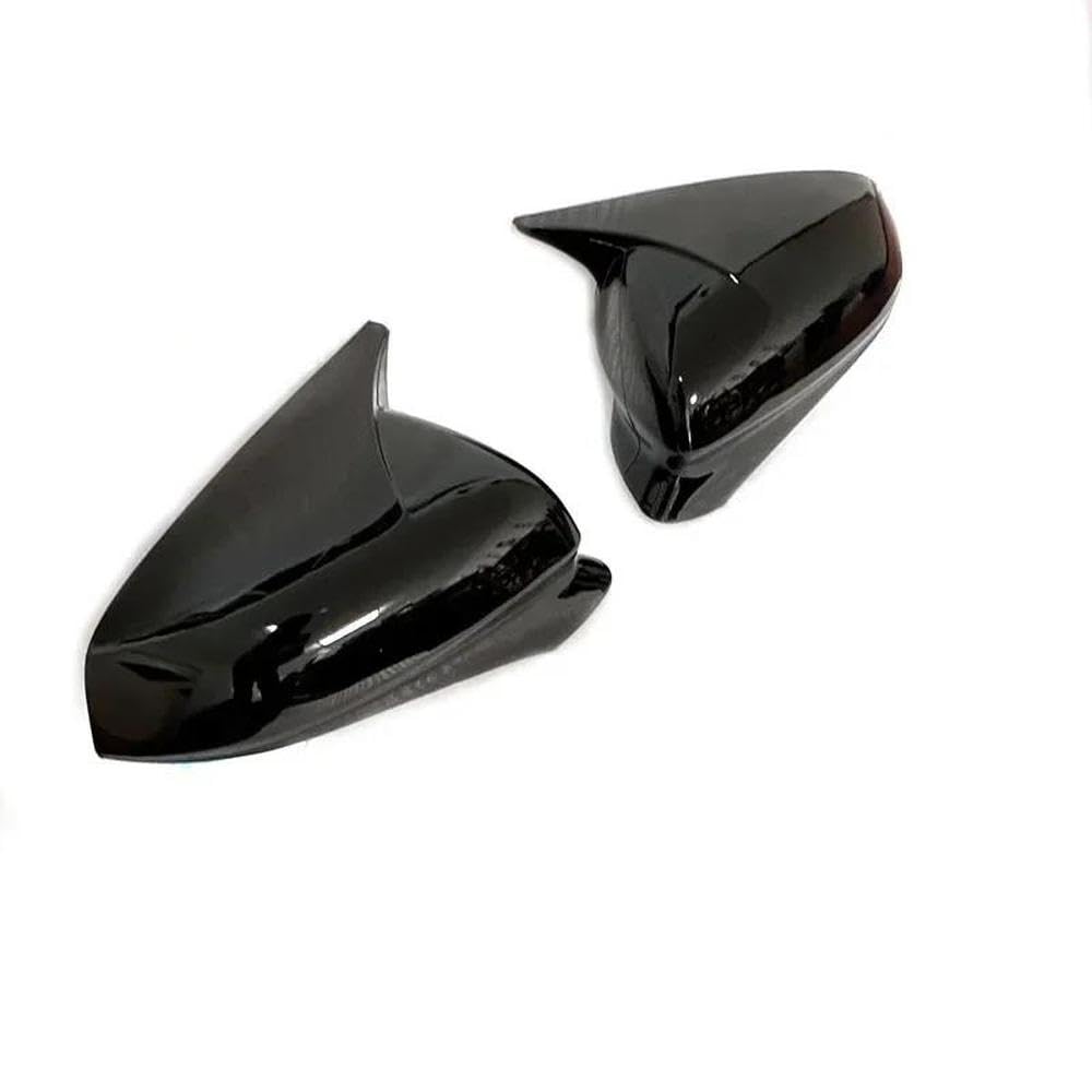 Linke Und Rechte Seitenspiegelabdeckungen, Autozubehör, Rückspiegelabdeckung Für Seat Leon MK4 Cupra 2020 2021 2022 2023 2024 Zubehör(Glossy Black) von LIVZFRLZ