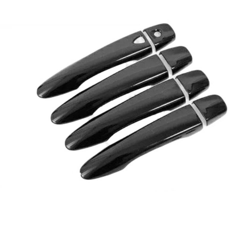 Schwarz Glänzende Türgriffabdeckungsverkleidung Für Renault Koleos Für Samsung QM6 HC 2016–2023 2017 Autozubehör-Set Aufkleber-Styling(4Handle 1 Button) von LIVZFRLZ