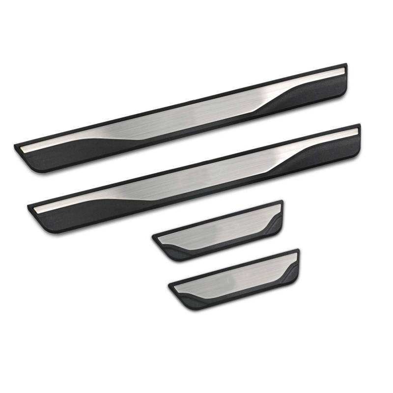 LIYUANMU 4 Stück Auto Edelstahl Außentürschwellenschutz Kickplatte für Chevrolet Spark (2010-2013), Türschweller Aufkleber Türschutzleisten Kantenschutz Styling Tuning Zubehör von LIYUANMU
