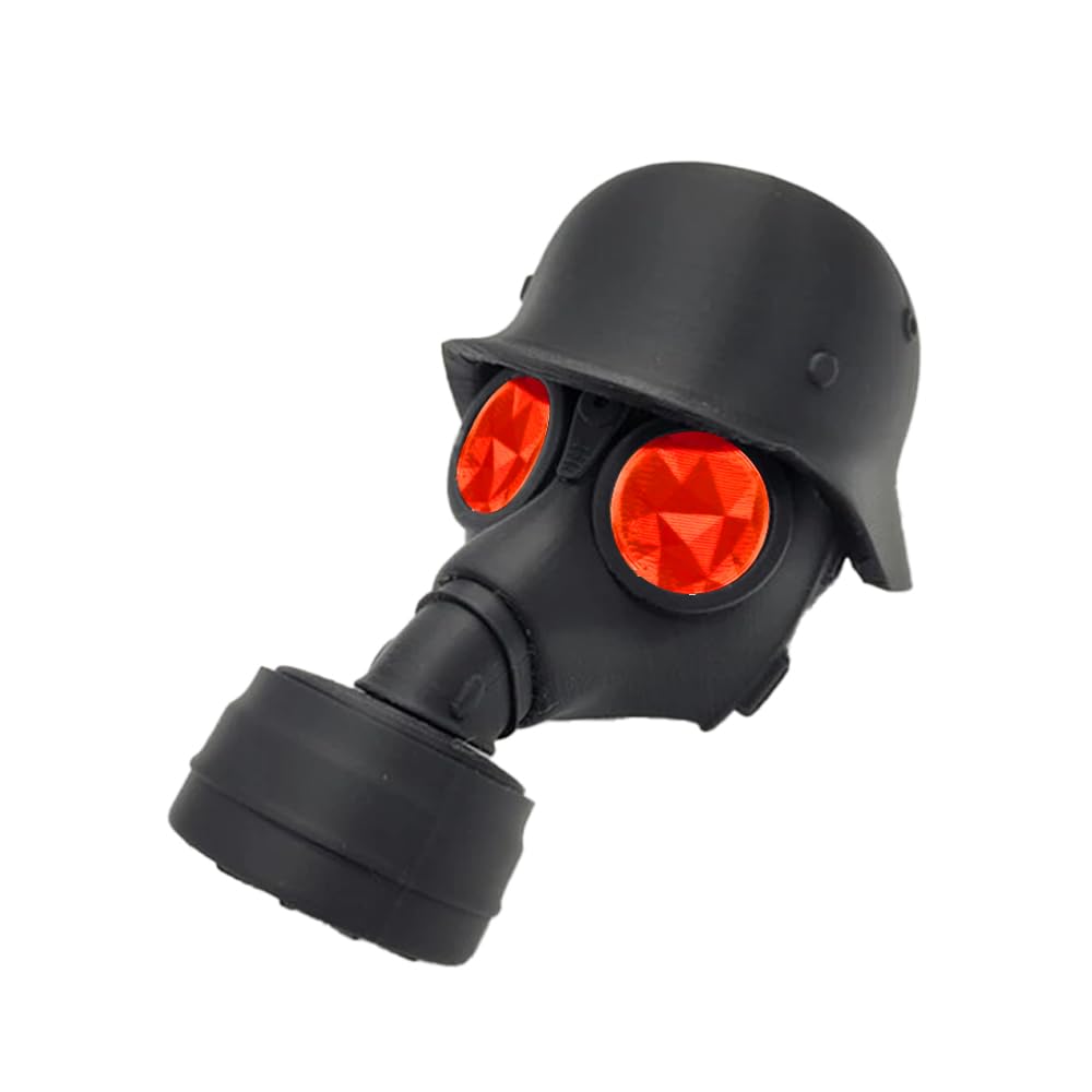 Abdeckkappe für Anhängerkupplung, Helmgasmaske, Anhänger, Kugelkappe, Anhängerhaken, Universalsteckerkappe, Gasmaske, Helmanhänger, Hakenabdeckung für Deichselkupplung (Rot, Einheitsgröße) von LIZEALUCKY