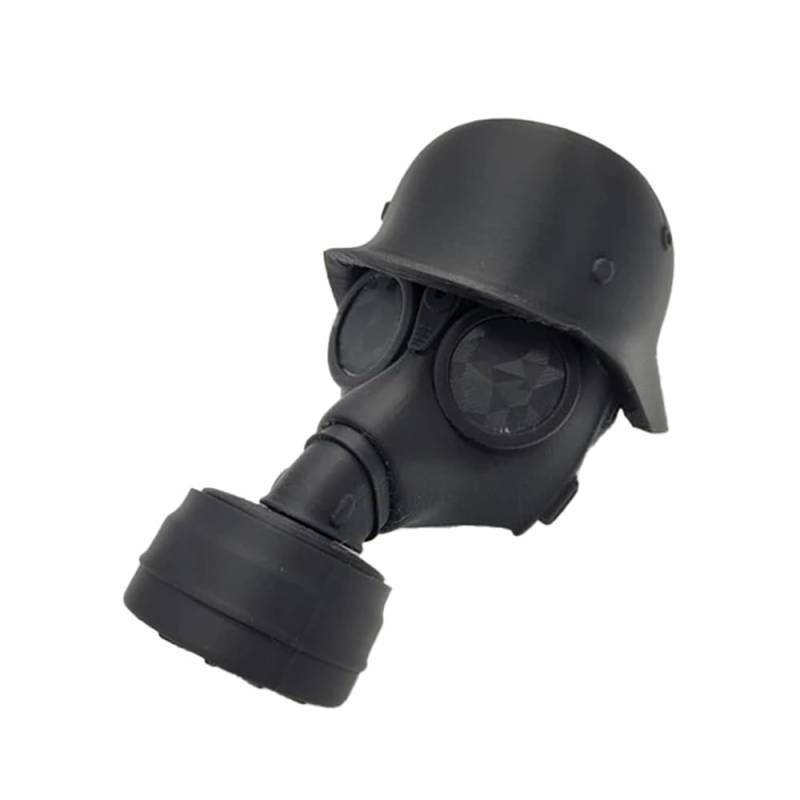 Abdeckkappe für Anhängerkupplung, Helmgasmaske, Anhänger, Kugelkappe, Anhängerhaken, Universalsteckerkappe, Gasmaske, Helmanhänger, Hakenabdeckung für Deichselkupplung (Schwarz, Einheitsgröße) von LIZEALUCKY