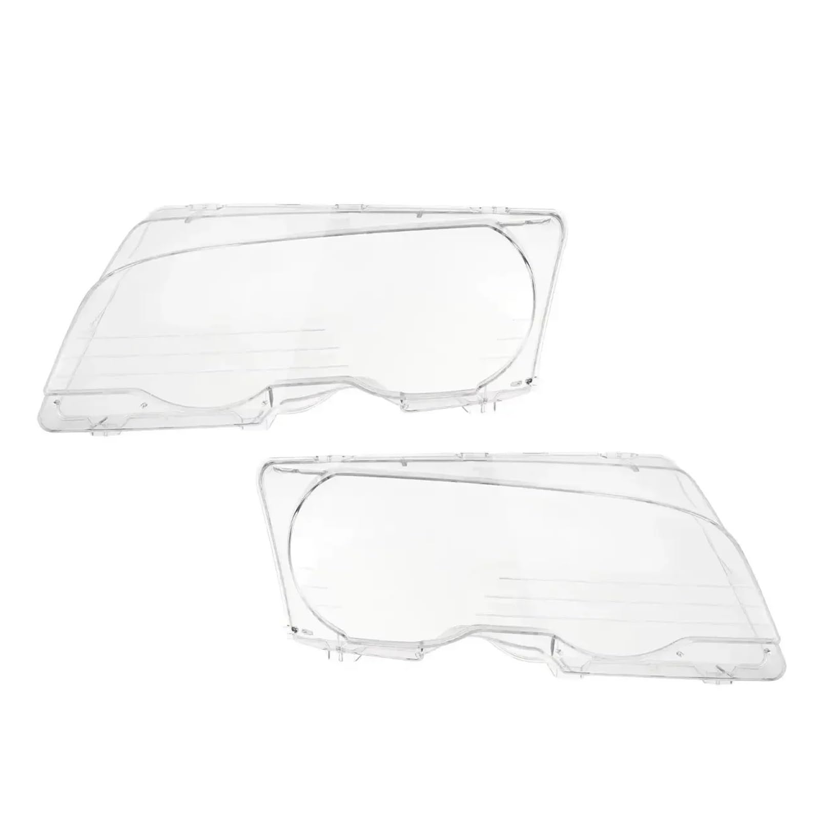 2-türige Auto-Frontscheinwerfer-Objektivabdeckung, kompatibel für BMW E46 2-türig 1999-2003 M3 2-türig 2001-2006, transparente Lampenschirm-Scheinwerferabdeckung 2-türige Auto-Frontscheinwerfer-Objektivabdeckung, kompatibel für BMW E46 2-türig 1999-2003 M3 2-türig 2001-2006, transparente Lampenschirm-Scheinwerferabdeckung von LJBaab