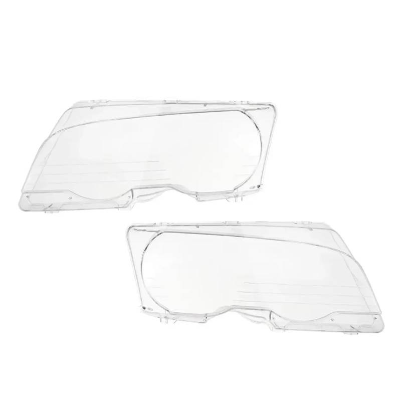 2-türige Auto-Frontscheinwerfer-Objektivabdeckung, kompatibel für BMW E46 2-türig 1999-2003 M3 2-türig 2001-2006, transparente Lampenschirm-Scheinwerferabdeckung von LJBaab