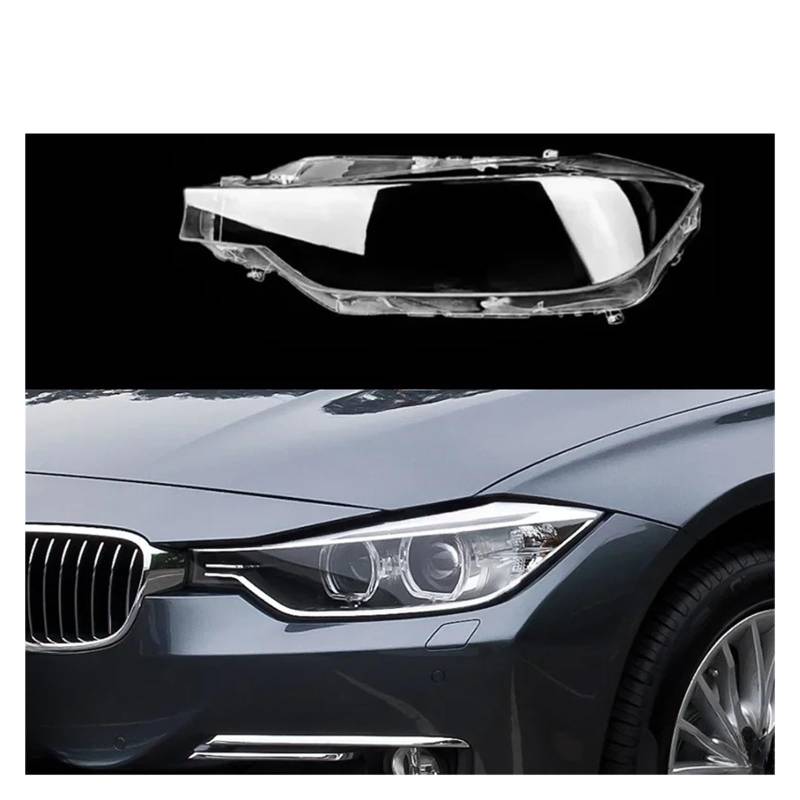 Auto Transparentes Gehäuse Frontscheinwerfer Objektiv Shell Cover Glas Lampenabdeckung Lampenschirm Kompatibel für BMW 3er F30 F31 F35 2013-2015(Left) von LJBaab