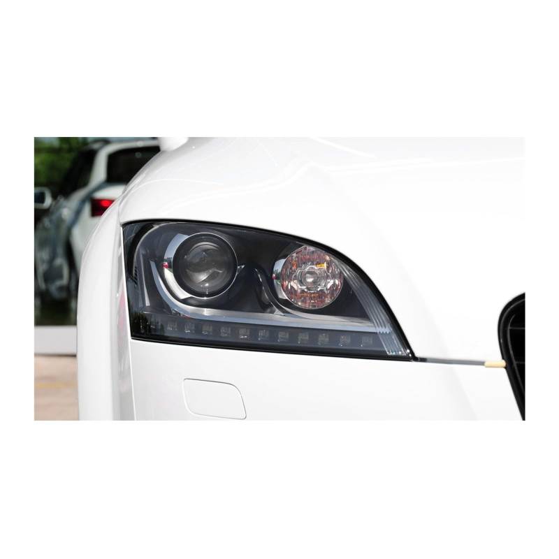 Autoscheinwerferabdeckung Kompatibel für Audi TT 2008 2009 2010 2011 2012 2013 2014 Frontscheinwerferlinsenmaske Transparente Lampenschirme Shell Glas(1pcs right side) von LJBaab