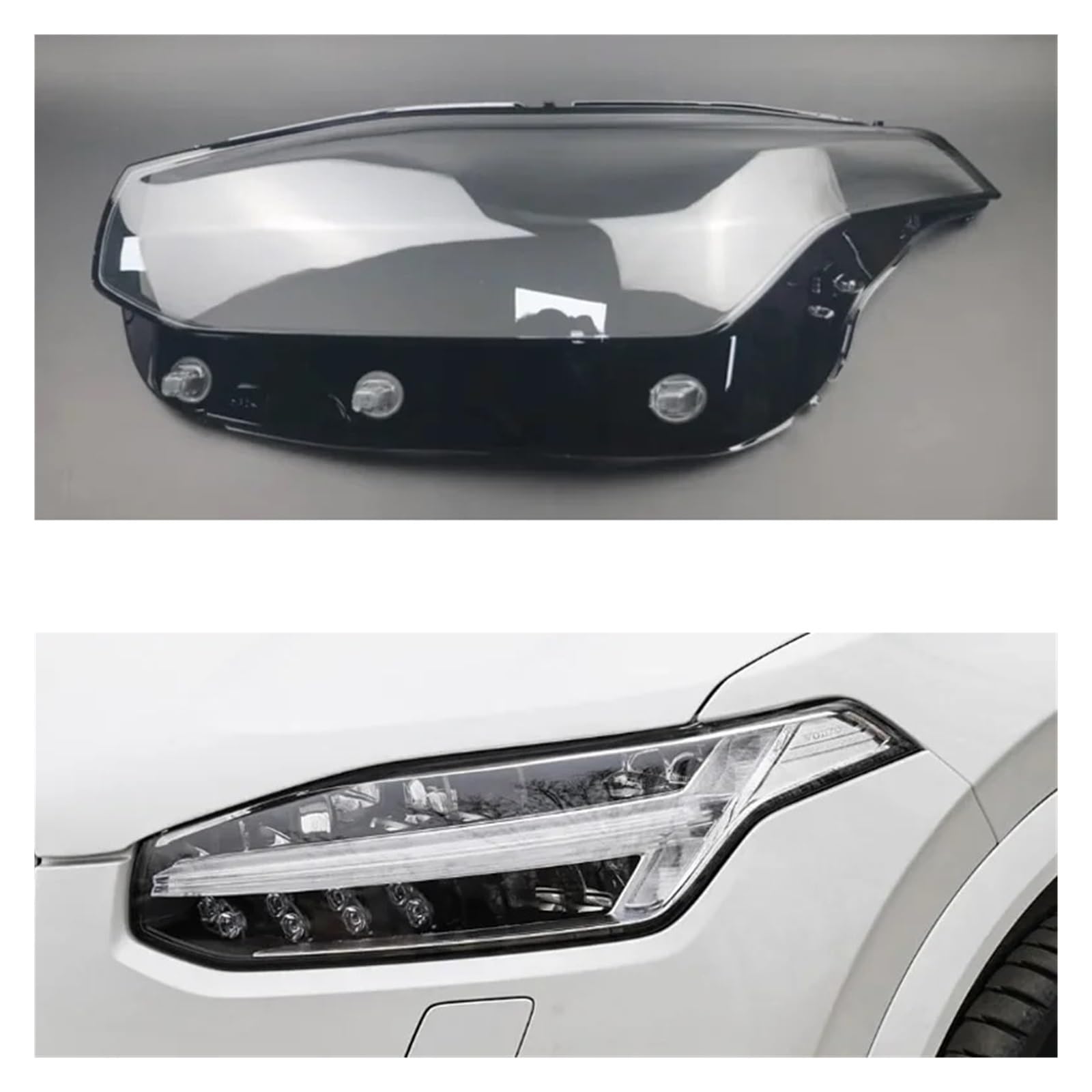 Autoscheinwerferschale, Scheinwerferabdeckung, Scheinwerferglas, Scheinwerferlinse, kompatibel für Volvo XC90 2015-2022(Left and right) von LJBaab