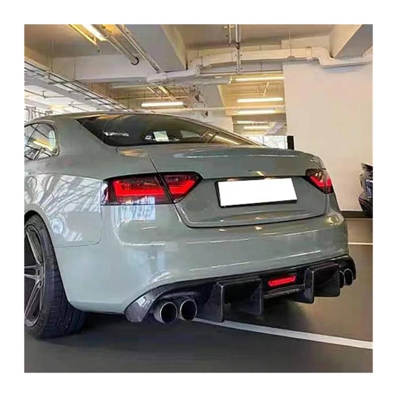 For Carbon Faser Heck Stoßfänger Diffusor Lip Splitter kompatibel for Audi A5/S5 2012-2022 Nicht Standard-Lippenspoiler-Autozubehör(12-16 standard) von LJBaab
