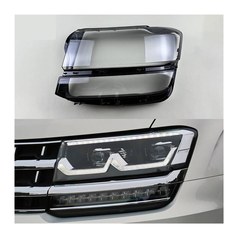 Front Scheinwerfer Abdeckung Transparent Lampenschirm Ersetzen Original Objektiv Kompatibel Für VW Teramont 2017 2018 2019 2020 Hohe(Left style B) von LJBaab