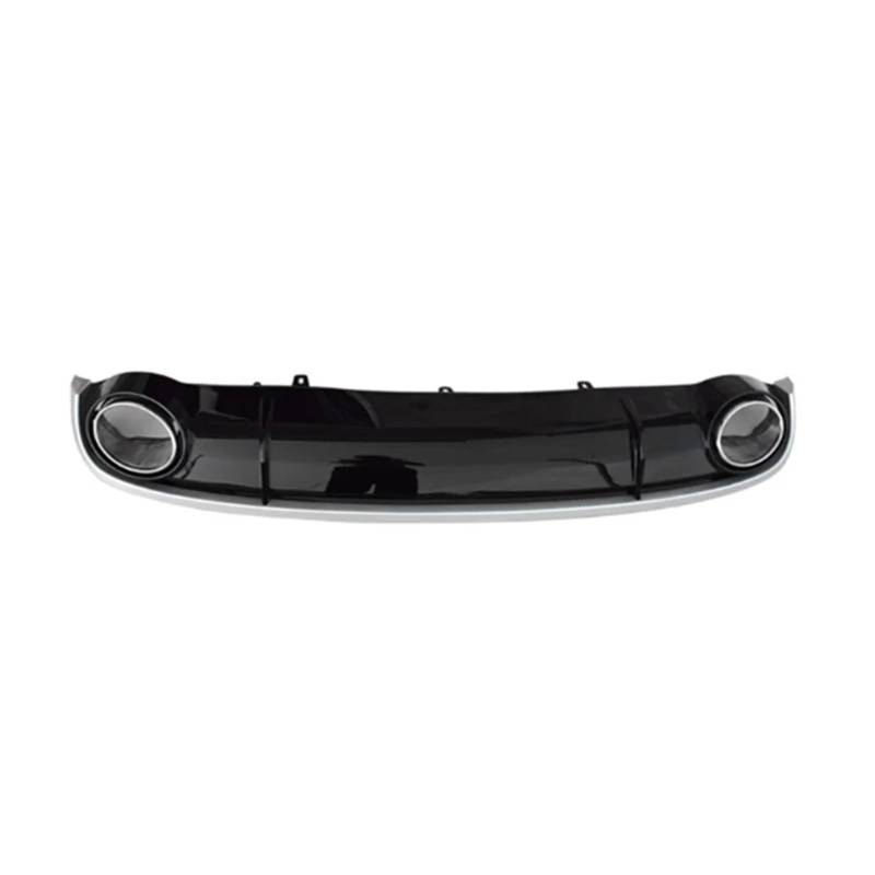 Gloss Black AUTO Diffusor Heck Stoßfänger Lippen kompatibel for Audi A7 2009 2012 2012 2013 2014 2015 Upgrade S7 Style Diffuse Exhasut Tipp(Silver edge) von LJBaab