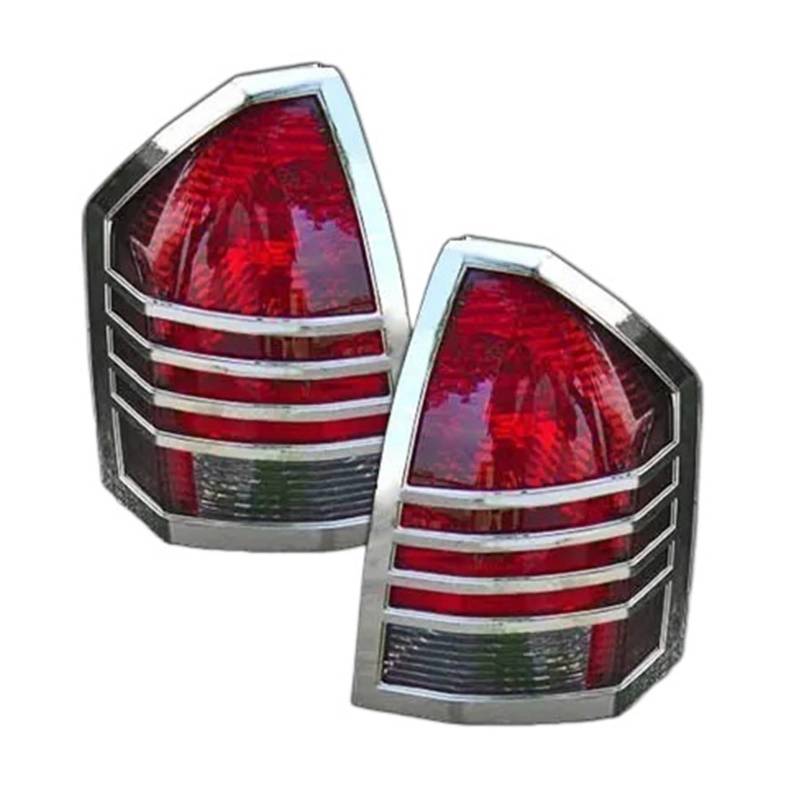 Kompatibel for Chrysler Abs, Auto-Rücklicht-Rahmenabdeckung, Chromleisten, kompatibel for Chrysler 300/300C 2005–2008(Chrome) von LJBaab