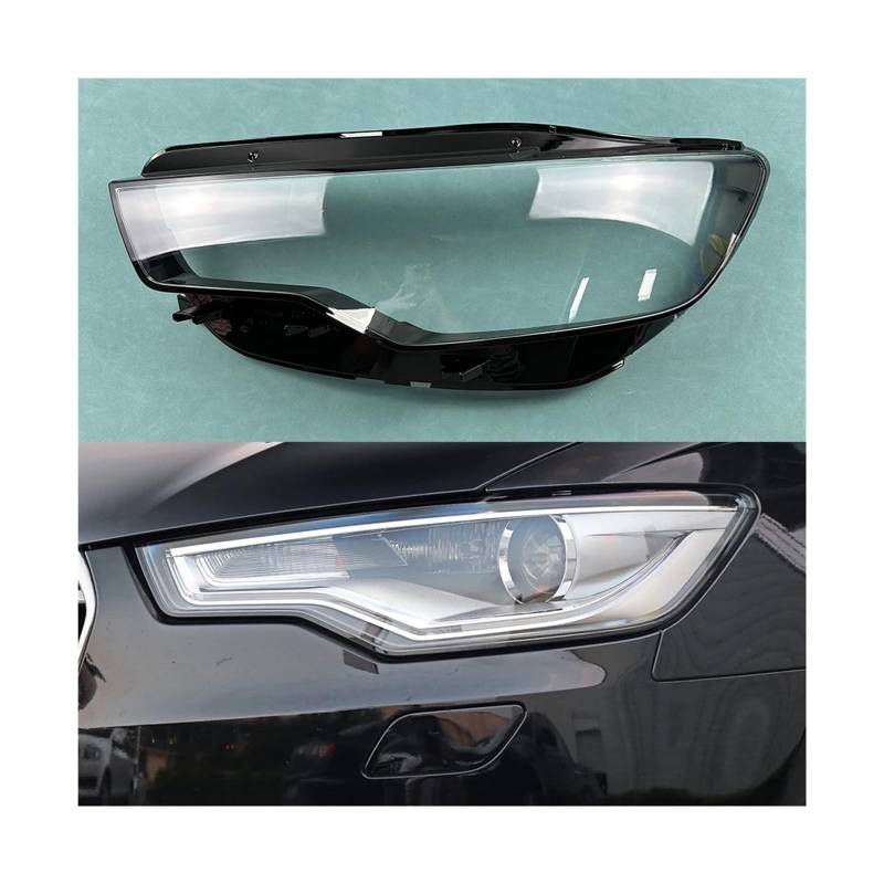Kompatibel für Audi A6 A6L C7 2012 2013 2014 2015 Autozubehör Scheinwerferabdeckung Transparent Lampenschirm Scheinwerfer Shell Objektiv(1 Left) von LJBaab