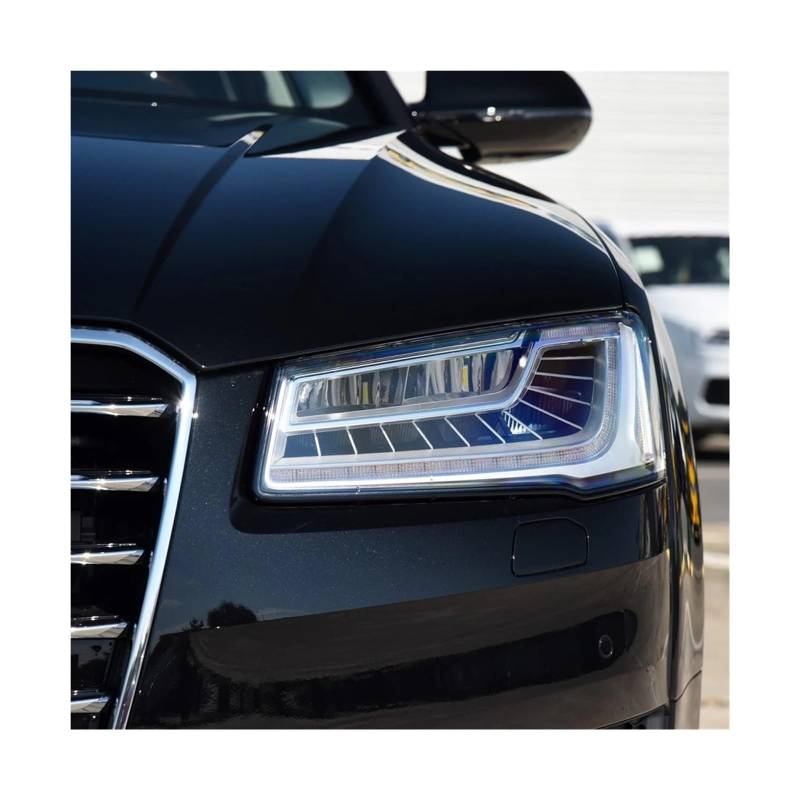 Kompatibel für Audi A8 D4 2014 2015 2016 2017 Transparente Scheinwerferabdeckung Scheinwerfergehäuse Lampenschirmgehäuse Ersetzen Sie das Originalobjektiv(Left) von LJBaab