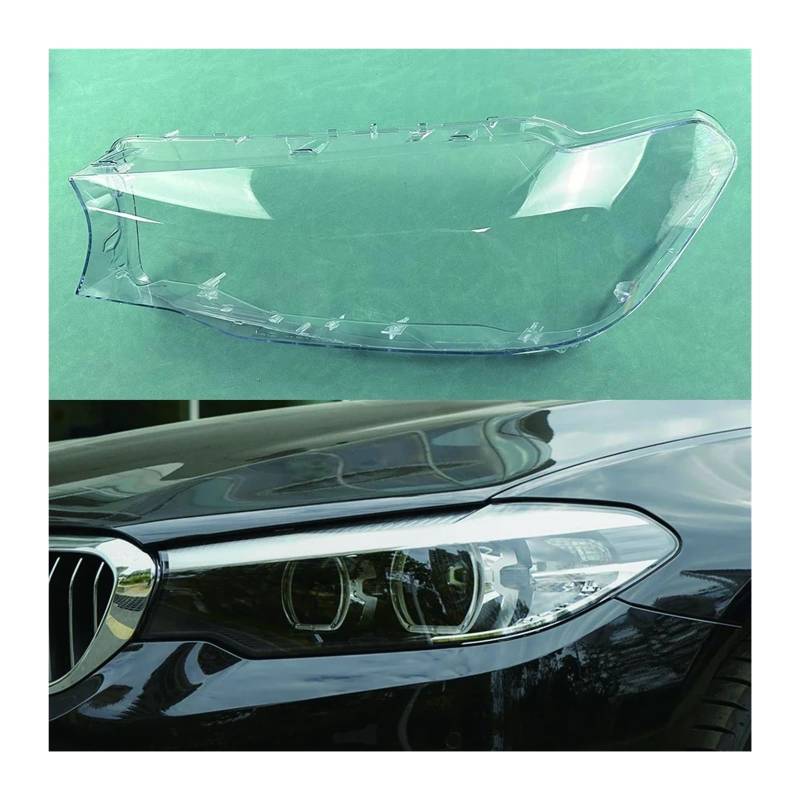 Kompatibel für BMW 5 Series G30 G38 520i 523i 525i 528i 530i 2018–2020 Lampenschirm Scheinwerfer Shell Scheinwerfer Lampenabdeckung transparent Schatten Objektiv(Left) von LJBaab