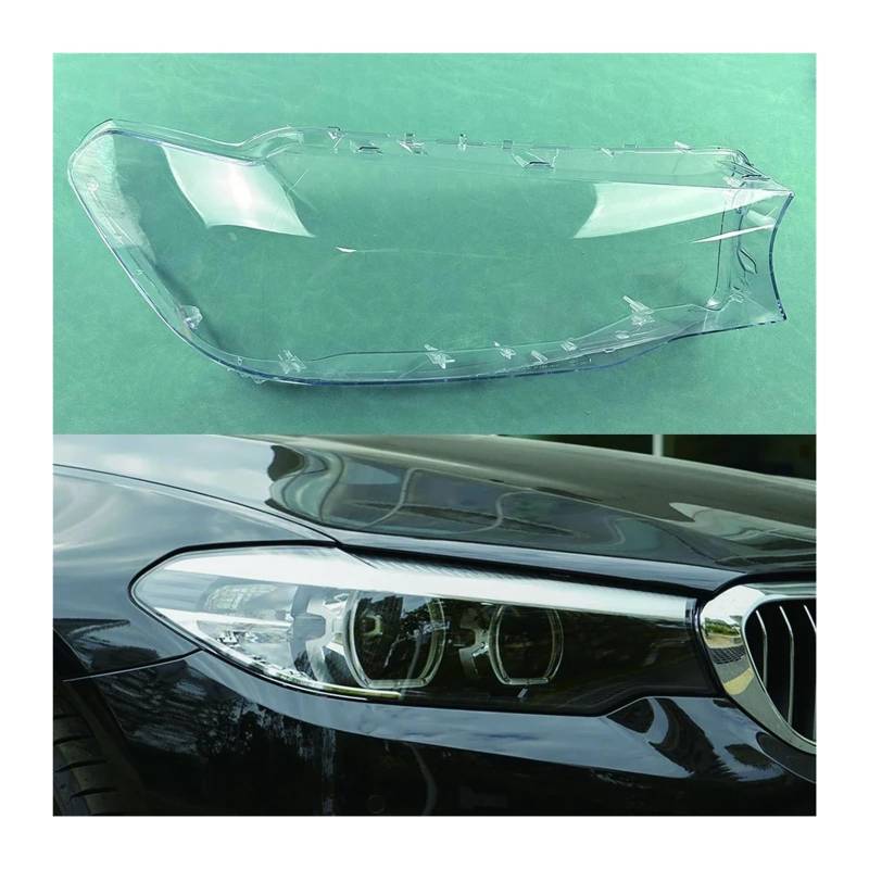 Kompatibel für BMW 5 Series G30 G38 520i 523i 525i 528i 530i 2018–2020 Lampenschirm Scheinwerfer Shell Scheinwerfer Lampenabdeckung transparent Schatten Objektiv(Right) von LJBaab