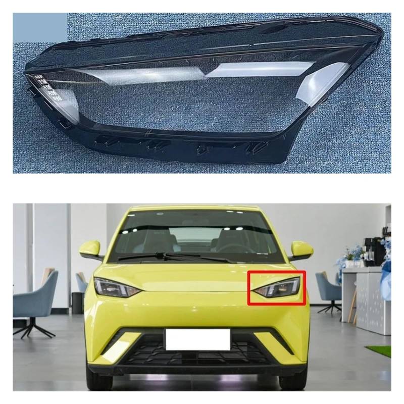 Kompatibel für BYD Seagull 2023 Autolichter Shell Automotive Zubehör Scheinwerferabdeckung Transparent Lampenschirm Shell Objektivglas(Left and right) von LJBaab