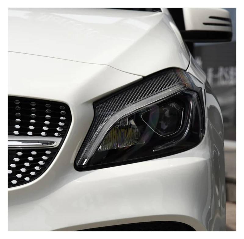 Kompatibel für Benz W176 A-Klasse A180 A200 A260 A45 AMG 2017–2018 Lampenschirme Scheinwerferlinsenabdeckung Scheinwerferschale Glaslampenschale(Left) von LJBaab