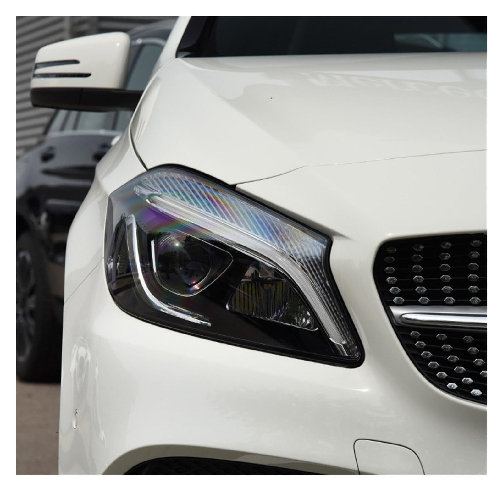 Kompatibel für Benz W176 A-Klasse A180 A200 A260 A45 AMG 2017–2018 Lampenschirme Scheinwerferlinsenabdeckung Scheinwerferschale Glaslampenschale(Right) von LJBaab