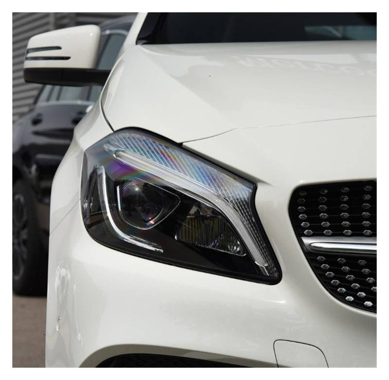 Kompatibel für Benz W176 A-Klasse A180 A200 A260 A45 AMG 2017–2018 Lampenschirme Scheinwerferlinsenabdeckung Scheinwerferschale Glaslampenschale(Right) von LJBaab