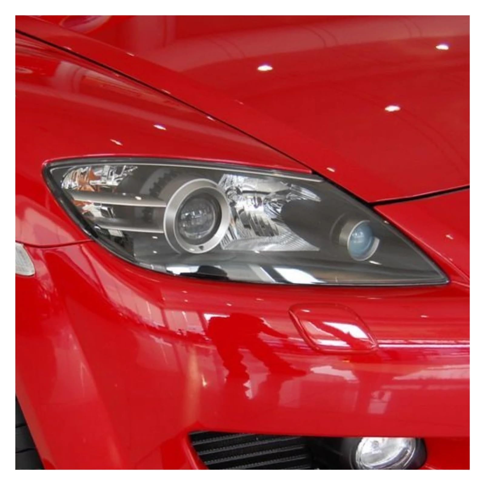 Kompatibel für Mazda RX8 RX-8 2001 bis 2010 Autozubehörprodukte Transparentes PC-Material Scheinwerferlampenobjektiv(Left) von LJBaab