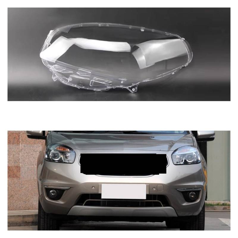Kompatibel für Renault 2012 2013 2014 2015 2016 Autoglas-Scheinwerferabdeckung Auto-Lampenschirm-Lampenlinsenschale Auto-Frontscheinwerferkappen(Left and right) von LJBaab