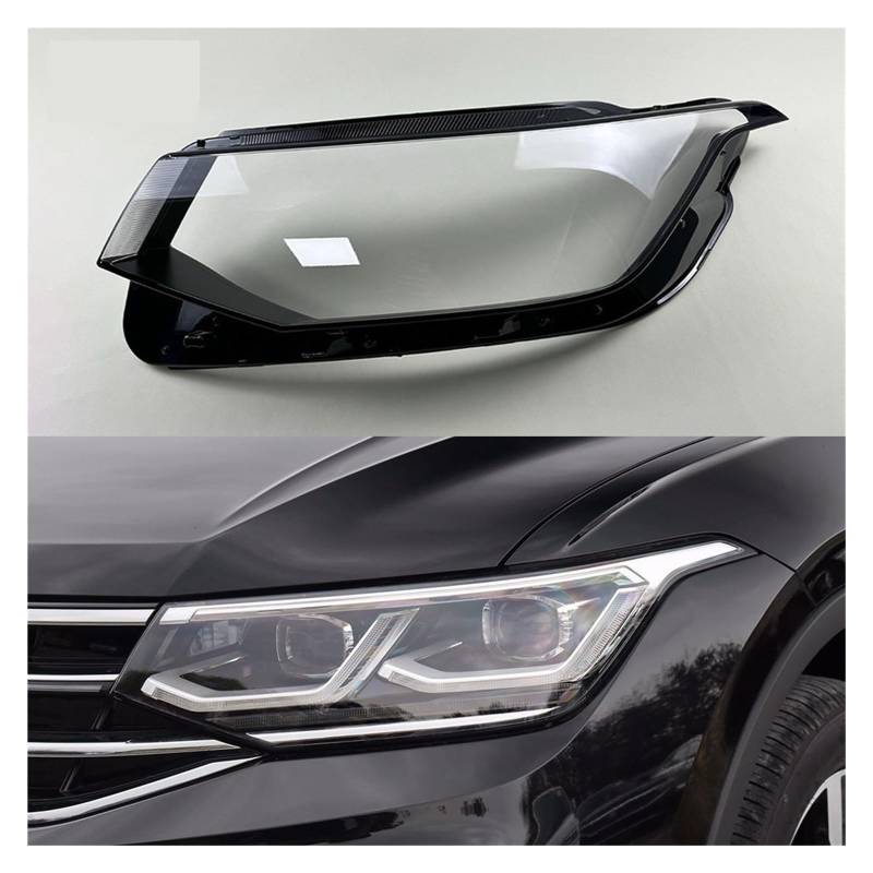 Kompatibel für VW L 2022 2023 Hohe Scheinwerferabdeckung Scheinwerferschale Transparente Linse Ersetzen Sie den Originallampenschirm(Left style B) von LJBaab