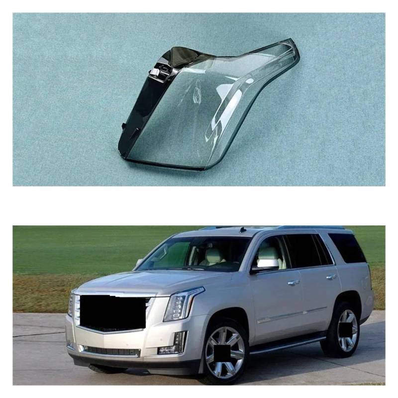 Kompatibel mit Cadillac Escalade 2015 2016 2017 2018 2019 2020, Auto-Scheinwerferabdeckung, transparenter Lampenschirm, Frontscheinwerfer-Objektiv-Shell-Abdeckung(Left and right) von LJBaab