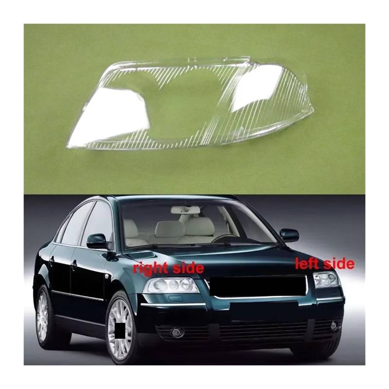 Kompatibel mit VW Passat B5.5 2003, Scheinwerfergehäuse, transparente Maskenabdeckung, Scheinwerferschale, ersetzt Originallinse(1PCS left side) von LJBaab