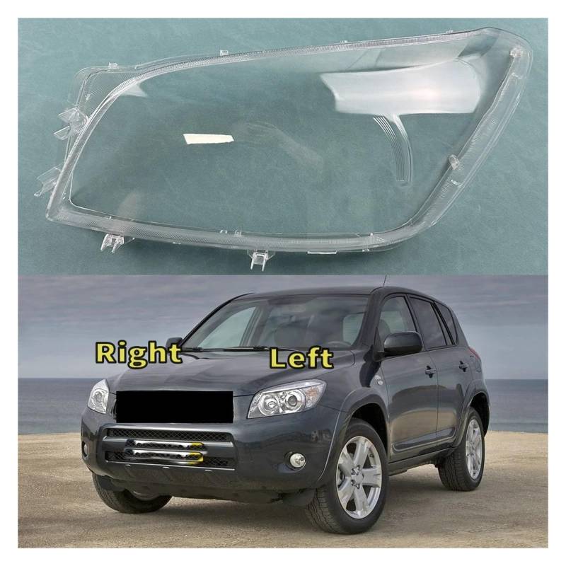 Lampshdade Kompatibel Für Toyota Rav4 2005-2008 Front Scheinwerfer Shell Transparent Scheinwerfer Abdeckung Lampe Schatten(Left) von LJBaab