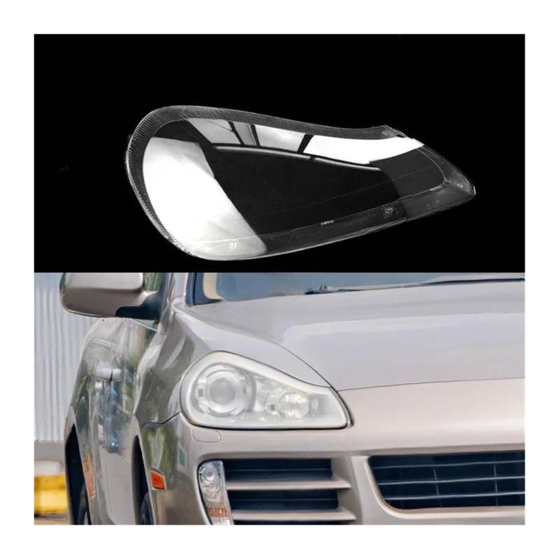 Scheinwerferabdeckung Kompatibel Für Cayenne S GTS E1 9PA 955 957 08-10 Transparentes Gehäuse Frontscheinwerfer Linsenschale Glaslampenabdeckung(Right) von LJBaab