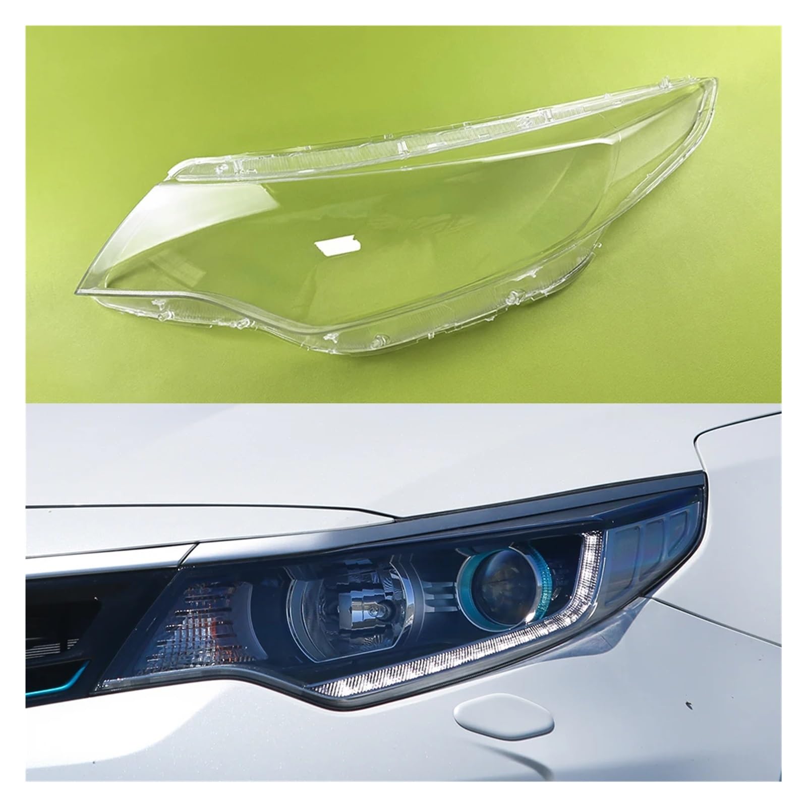 Scheinwerferlampengehäuse, Scheinwerferabdeckung, transparenter Lampenschirm, ersetzt Originallinse, kompatibel für Kia K5 2016 2017 2018 2019(Left) von LJBaab