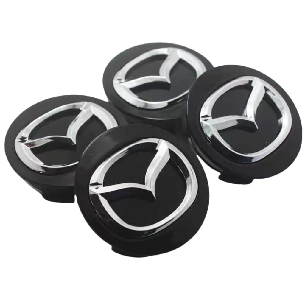4 Stück Auto Nabenkappen für Mazda CX-5 2017-2023,Radnaben Ersatzrad Abdeckungen Felgendeckel Radnabenabdeckung Radmutterkappen Wasserdicht Felgen Zubehör,Black-A-56MM 4 Stück Auto Nabenkappen für Mazda CX-5 2017-2023,Radnaben Ersatzrad Abdeckungen Felgendeckel Radnabenabdeckung Radmutterkappen Wasserdicht Felgen Zubehör,Black-A-56MM von LJJWIW