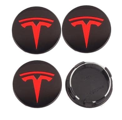 4 Stück Auto Nabenkappen für Tesla Model X Model S Model 3 Model Y 56 MM,Radnaben Ersatzrad Abdeckungen Felgendeckel Radnabenabdeckung Radmutterkappen Wasserdicht Felgen Zubehör,G von LJJWIW