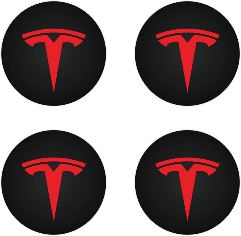 4 Stück Auto Nabenkappen für Tesla Model Y Model 3 56mm,Radnaben Ersatzrad Abdeckungen Felgendeckel Radnabenabdeckung Radmutterkappen Wasserdicht Felgen Zubehör,C von LJJWIW