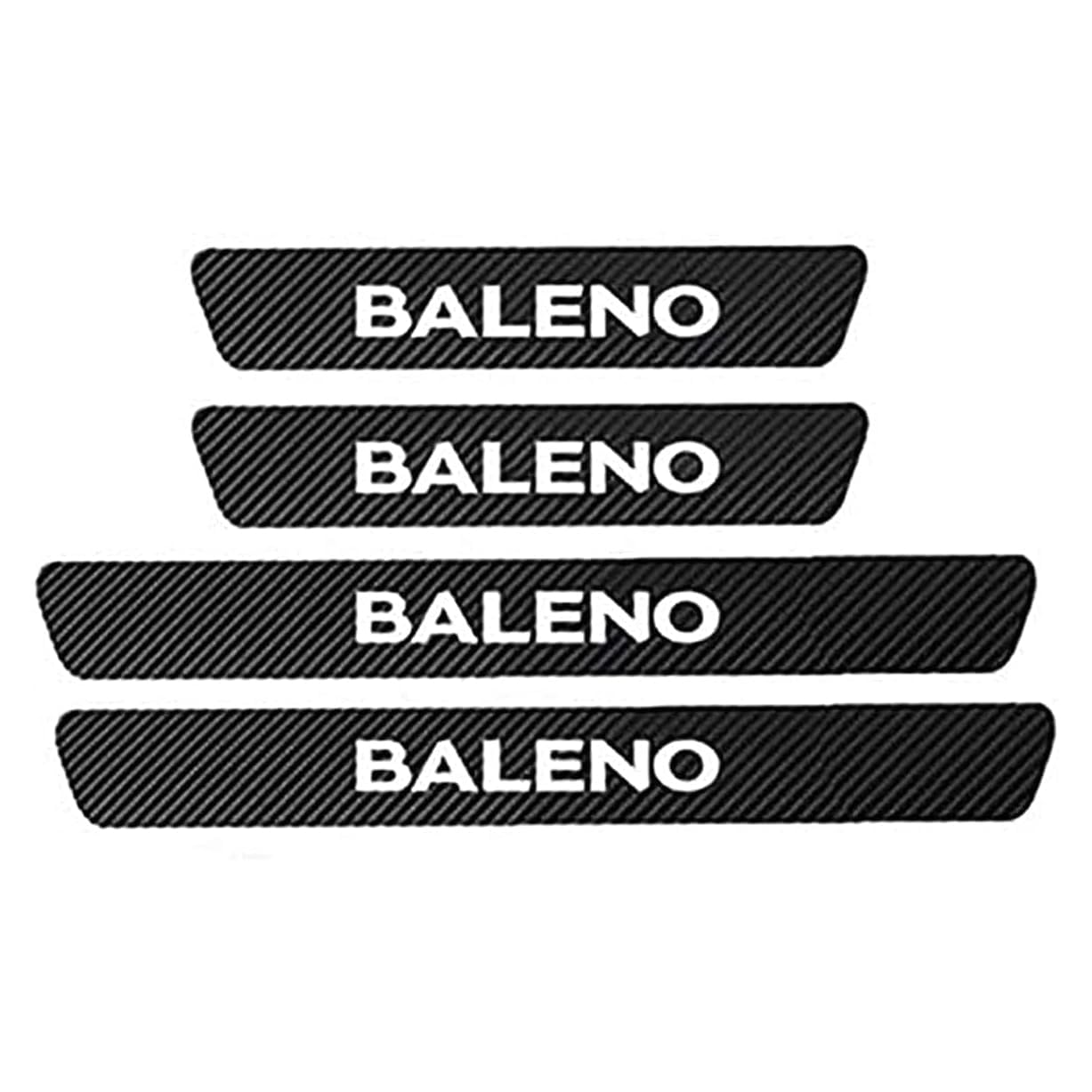 LJLBFB 4 Stück Einstiegsleisten Schutz für Suzuki Baleno 2000-2020, Autotürschwellenschutzleiste Leder Klebefolie, Verschleißfest Carbon Folie Auto Ladekantenschutz LJLBFB 4 Stück Einstiegsleisten Schutz für Suzuki Baleno 2000-2020, Autotürschwellenschutzleiste Leder Klebefolie, Verschleißfest Carbon Folie Auto Ladekantenschutz von LJLBFB