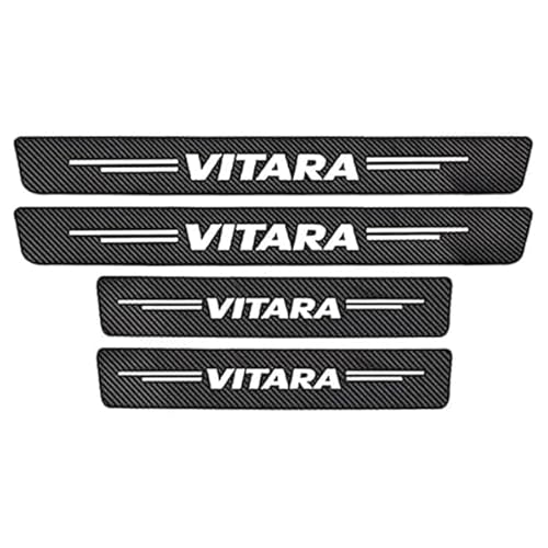 LJLBFB 4 Stück Einstiegsleisten Schutz für Suzuki Vitara 2015-2020, Autotürschwellenschutzleiste Leder Klebefolie, Verschleißfest Carbon Folie Auto Ladekantenschutz LJLBFB 4 Stück Einstiegsleisten Schutz für Suzuki Vitara 2015-2020, Autotürschwellenschutzleiste Leder Klebefolie, Verschleißfest Carbon Folie Auto Ladekantenschutz von LJLBFB