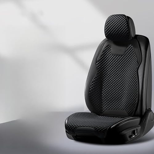 LJLBFB AutositzbezüGe für Saturn SW SW1 SW2 SC SC1 SC2 SL SL1 SL2, Sommer Atmungsaktiv Sitzbezüge & Sitzauflagen, Sitzbezug Auto Vordersitze Gekühlter Sitzbezug Fürs Auto,B/Full car Seats-Black von LJLBFB