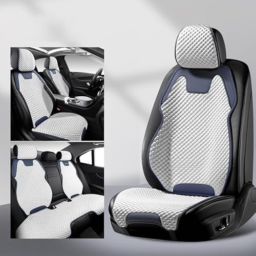 LJLBFB AutositzbezüGe für VW Sharan 2012-2021 2022 2023-pr, Sommer Atmungsaktiv Sitzbezüge & Sitzauflagen, Sitzbezug Auto Vordersitze Gekühlter Sitzbezug Fürs Auto,B/Full car Seats-White LJLBFB AutositzbezüGe für VW Sharan 2012-2021 2022 2023-pr, Sommer Atmungsaktiv Sitzbezüge & Sitzauflagen, Sitzbezug Auto Vordersitze Gekühlter Sitzbezug Fürs Auto,B/Full car Seats-White von LJLBFB