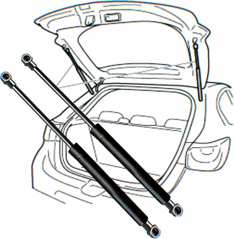 1 Paar Heckklappendämpfer, Stoßdämpfer für Suzuki SX4 MONOCAB (EY, GY) 2006-2015 (OEM: 8185079J00) - 44 cm von LJLIJIKEL