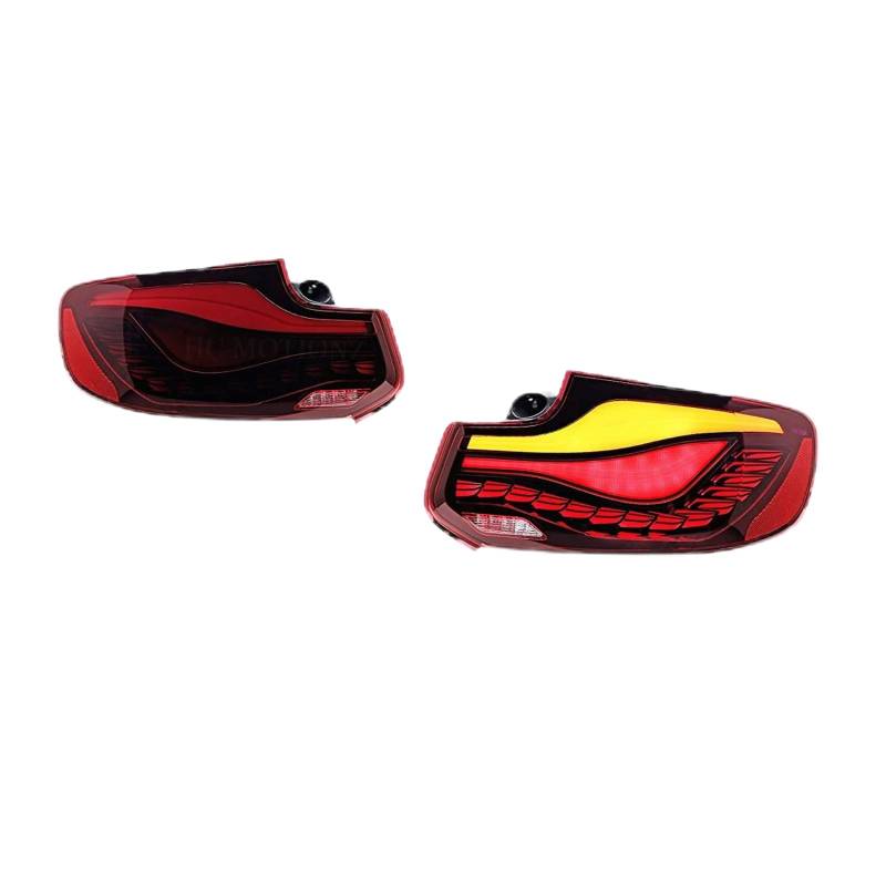 Auto-Rücklicht für BMW 2 Series F22 F23 F87 2014-2021, bieten gute Sichtbarkeit,Autoteile,Red red background A Pair von LJYBOOMWW