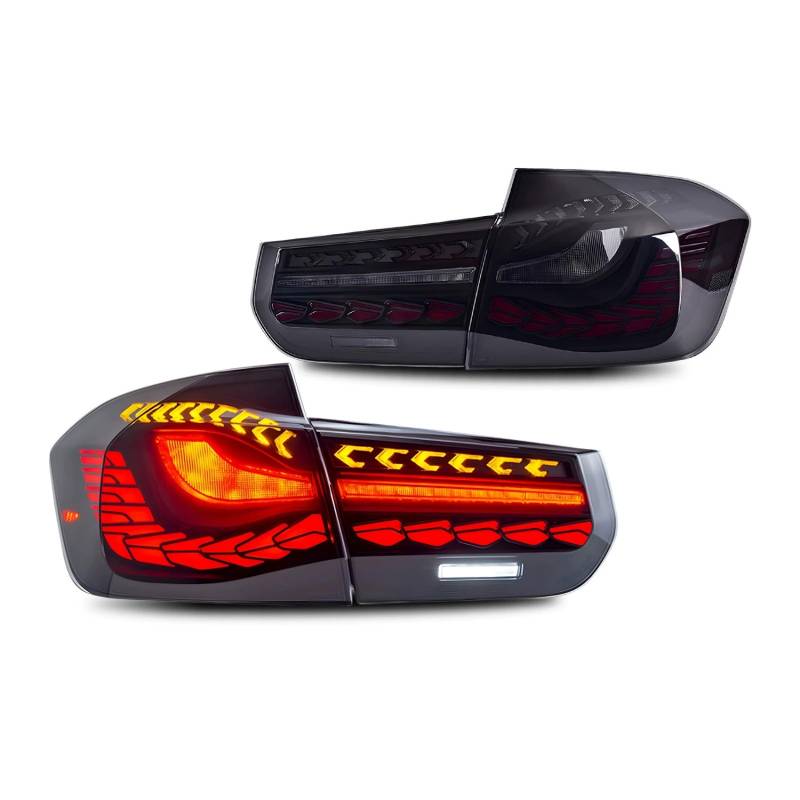 Auto-Rücklicht für BMW 3 Series F30 F80 2013-2018, bieten gute Sichtbarkeit,Autoteile,Red A Pair von LJYBOOMWW