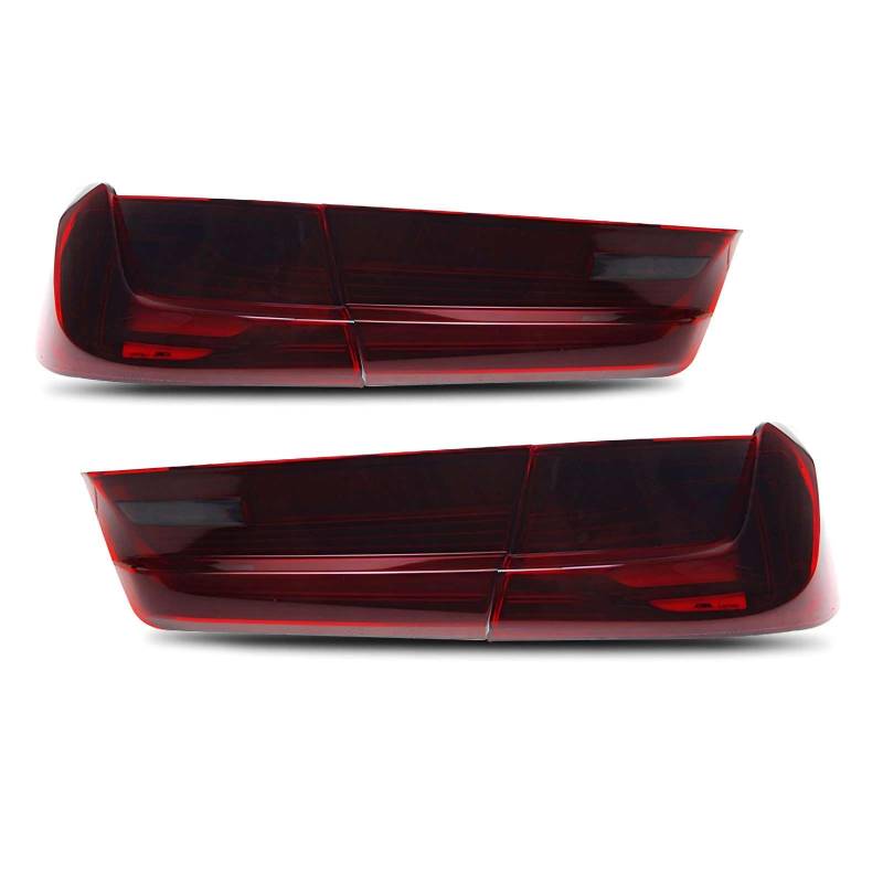 Auto-Rücklicht für BMW 3 Series G20 G28 G80 M3 2019-2021, bieten gute Sichtbarkeit,Autoteile,Red A Pair von LJYBOOMWW