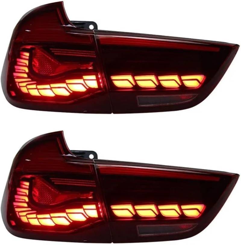 Auto-Rücklicht für BMW 3 Series GT F34 2013 2014-2018, bieten gute Sichtbarkeit,Autoteile,Red A Pair von LJYBOOMWW