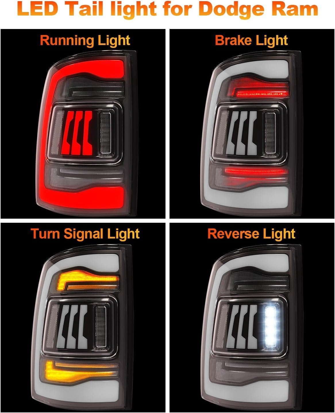 LJYBOOMWW Auto-Rücklicht für Dodge Ram 1500 2007-2008, bieten gute Sichtbarkeit,Autoteile,OneColor LJYBOOMWW Auto-Rücklicht für Dodge Ram 1500 2007-2008, bieten gute Sichtbarkeit,Autoteile,OneColor von LJYBOOMWW