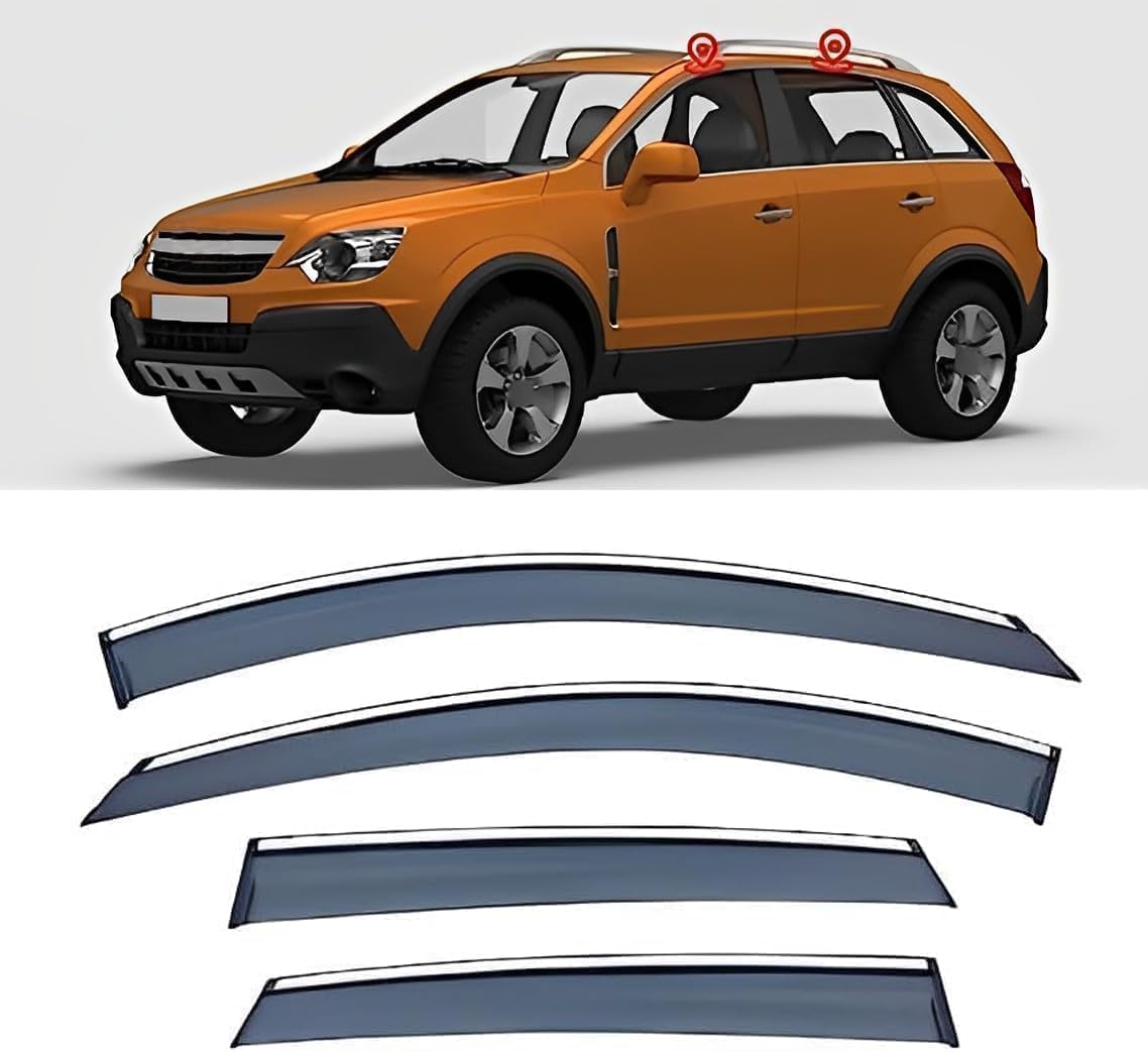 LJlijing Fenster Windabweiser für Opel Antara L07 2008-2013, Zubehör Regenabweiser Abweiser Deflektoren Regenschutz Regenabweiser Autofenster LJlijing Fenster Windabweiser für Opel Antara L07 2008-2013, Zubehör Regenabweiser Abweiser Deflektoren Regenschutz Regenabweiser Autofenster von LJlijing