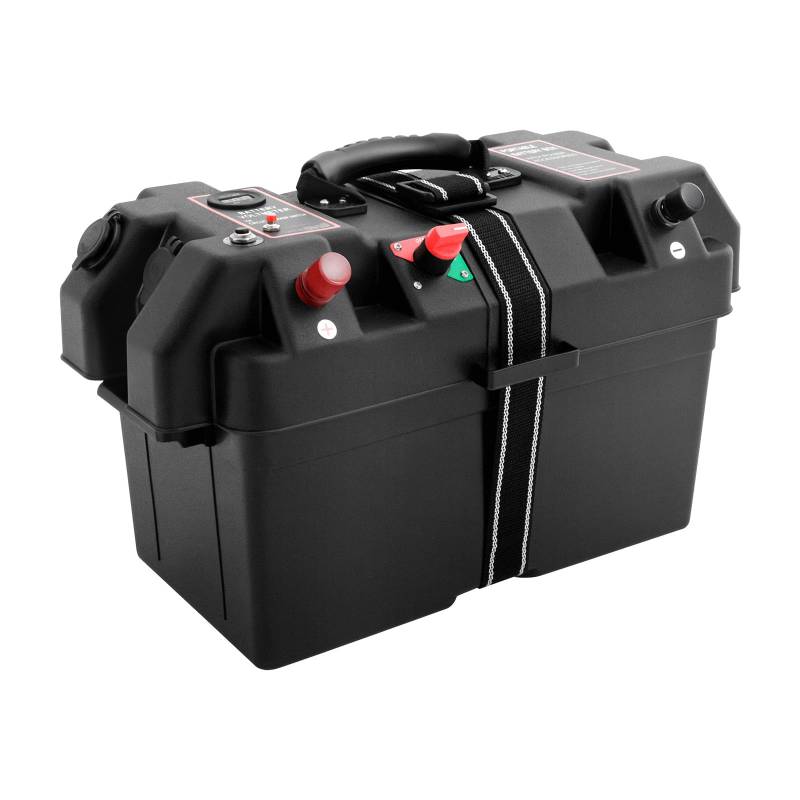LKHDONG Batteriebox Elektromotor für Bootsmotor Batteriekasten Aussenboarder Multifunktions Doppelte USB LED Anzeige von LKHDONG