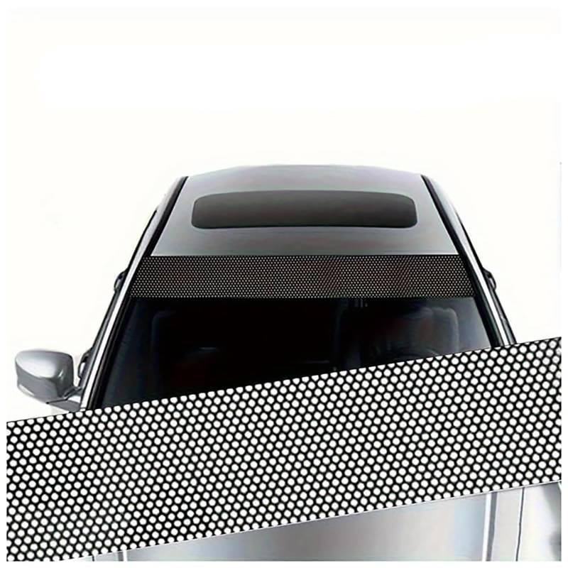 Auto Windschutzscheibenaufkleber, für Audi A1 A3 8P 8L 8v A4 B5 B6 B7 B8 A5 A6 C5 C6 Windschutzscheibe Sonnenblende Streifen Autofenster Aufkleber Blendfreie Aufkleber,C von LKILFUWX