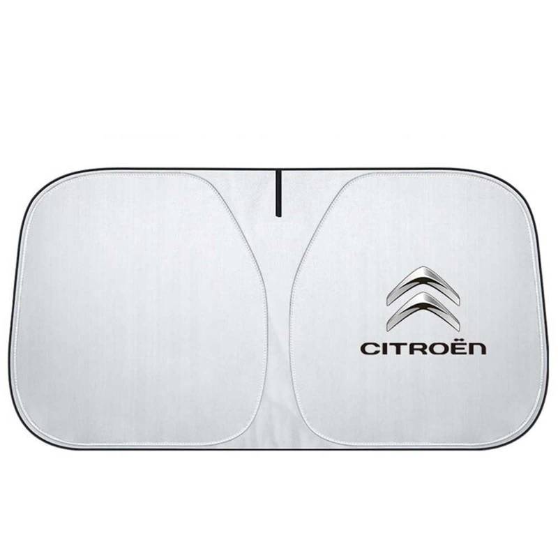 Sonnenschutz Auto Frontscheibe, Für Citroen C1 C2 C3 C4 C5 C6 C-Elysee VTS Xsara UV-Schutz Wärmeisolierter Sonnenschirm Auto Windschutzscheibe Sonnenschirm Regenschirm von LKILFUWX