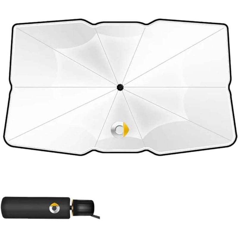 Sonnenschutz Auto Frontscheibe, Für Smart Fortwo Forfour 450 451 453 2000-2020 UV-Schutz Wärmeisolierter Sonnenschirm Auto Windschutzscheibe Sonnenschirm Regenschirm von LKILFUWX