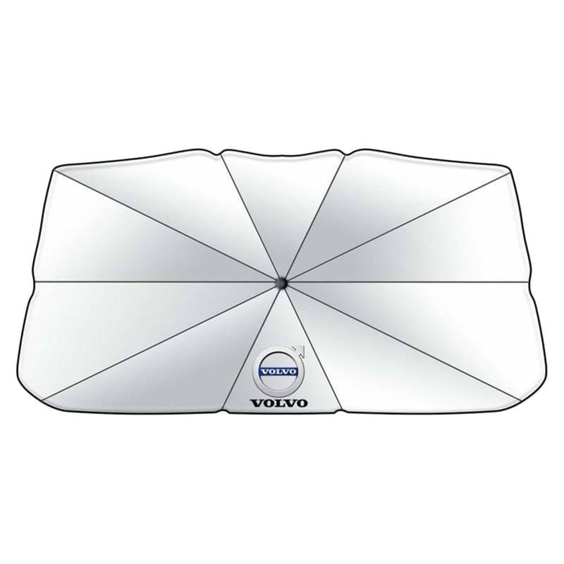Sonnenschutz Auto Frontscheibe, Für Volvo S40 S60 S80 S90 XC40 XC60 XC90 UV-Schutz Wärmeisolierter Sonnenschirm Auto Windschutzscheibe Sonnenschirm Regenschirm von LKILFUWX