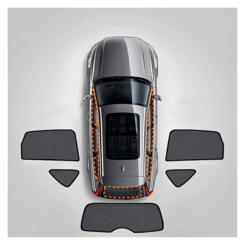Auto Seitenfenster Sonnenschutz Auto Sonnenblende Fenster Windschutzscheibe Abdeckung Sonnenschirm Vorhang Mesh Schatten Für Mazda 6 Für Wagon Für Touring 2014-2018 2019 2020 2021(5Pcs Back) von LKRGBXA